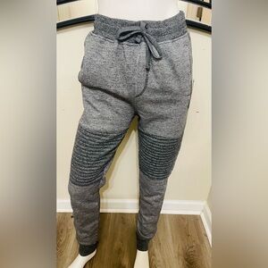 Phat Farm Charcoal Joggers with Ribbed Detail